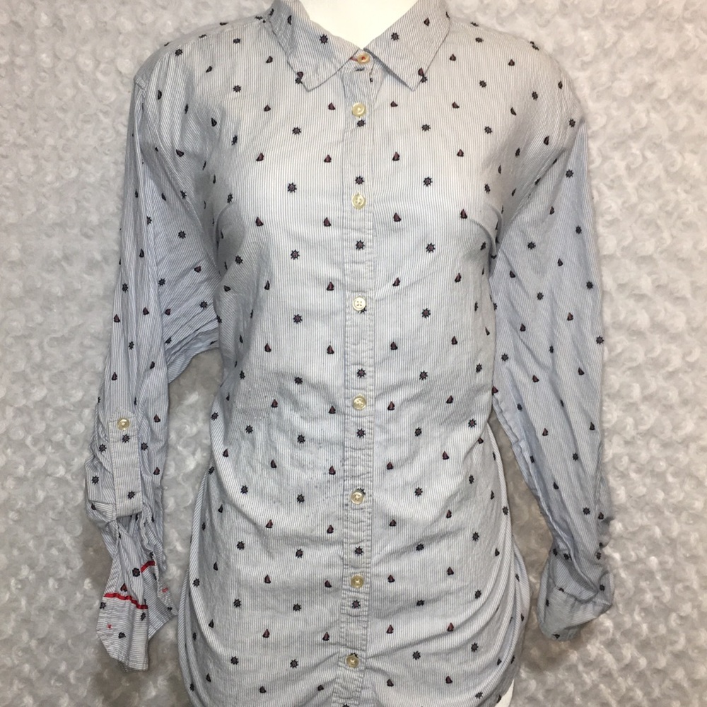 Sailboat Printed Button Down